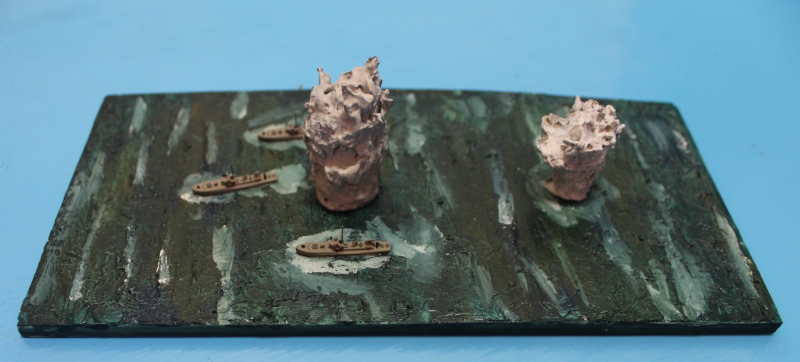 Diorama 3 Minenräumer mit explodieren Minen (1 St.) D 1940 Unbekannt